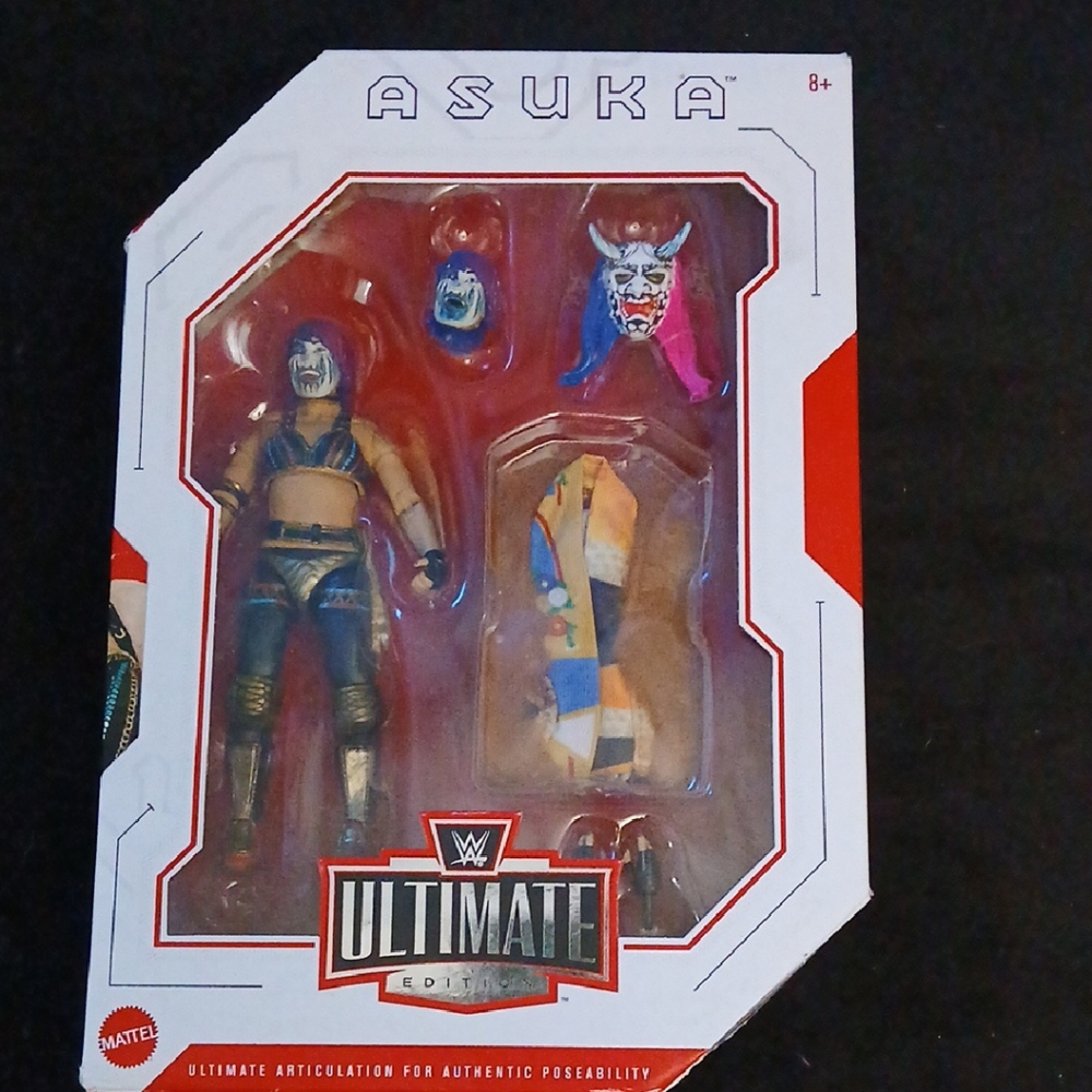 Mattel WWE Ultimate Edition Asuka Figure with Gold and Blue Accents